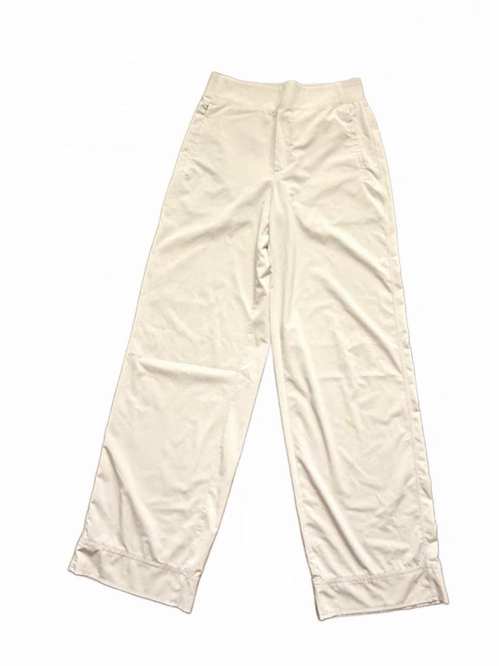 Athleta Cream Wide-Leg women’s Pants - Classic Comfortable Fit